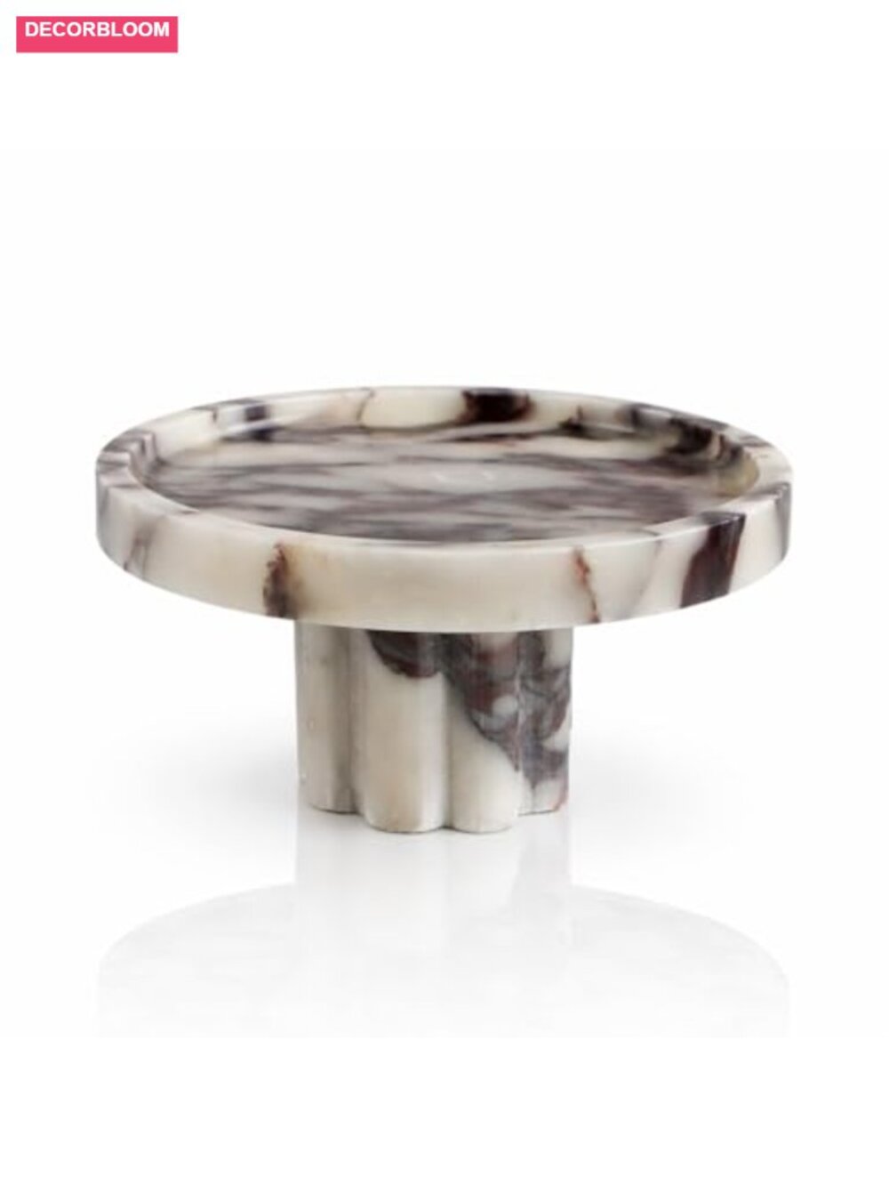 Natural Marble Vanity Tray with Legs Footed Perfume Display Dresser Organizer - Picture 1 of 6